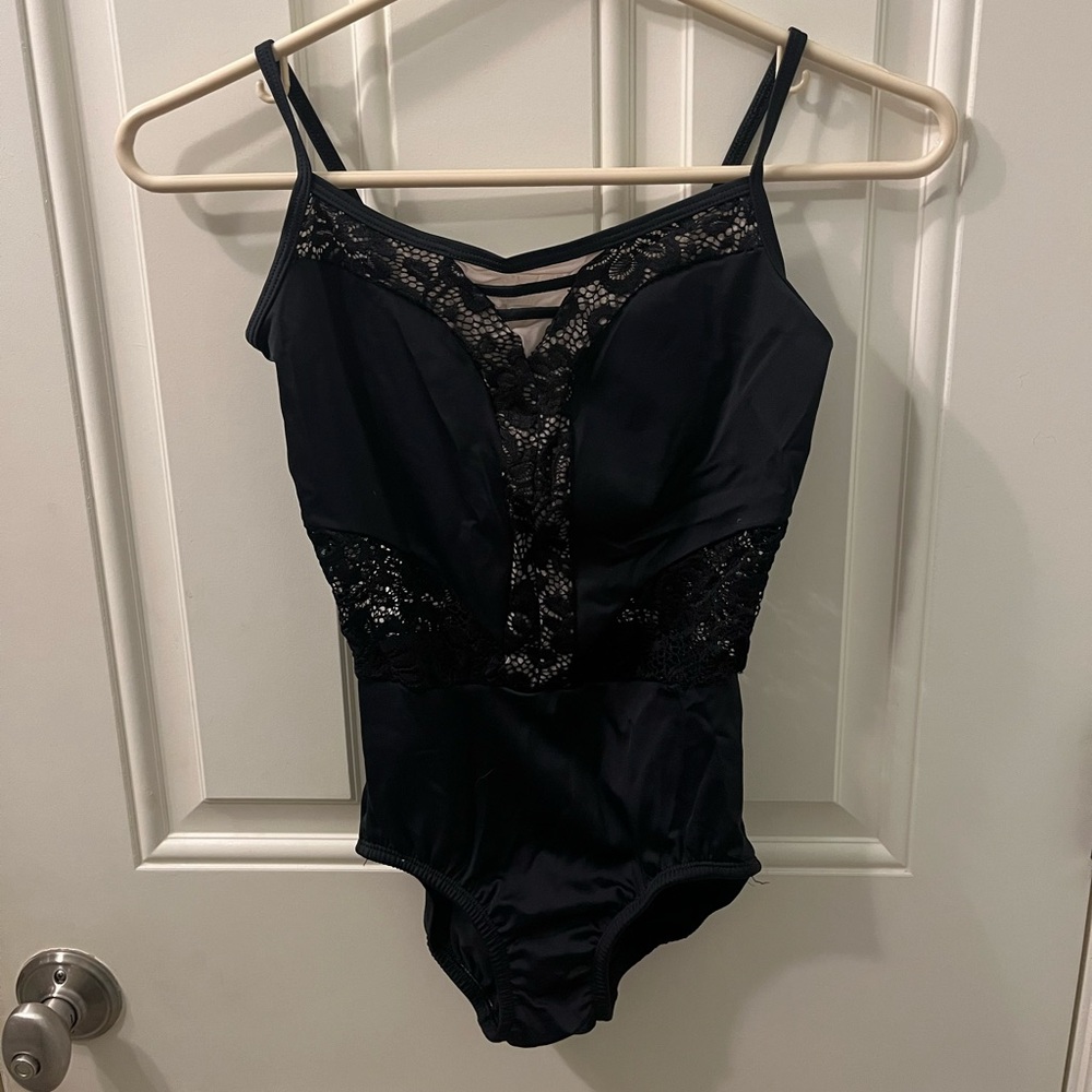 Body Wrappers Black Lace detailed leotard - Size XS